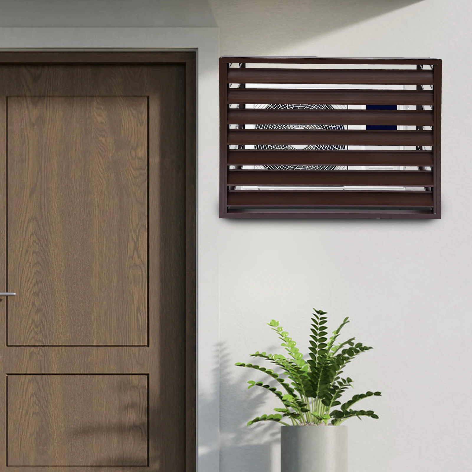 Coffee Color Air Conditioner Fence Screen Aluminum Alloy+Iron - Spray Molding Process (Anti-Rust/Anti-Fade), Sun Protection
Coffee Color Air Conditioner Fence Screen Aluminum Alloy+Iron - Spray Molding Process (Anti-Rust/Anti-Fade), Sun Protection