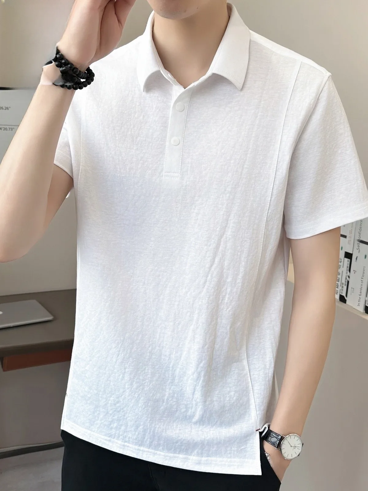 Linen irt Men's Summer Trendy Loose Breathable Cool Feeling Cotton Linen ort Sve T-irt Youth ular
Linen irt Men's Summer Trendy Loose Breathable Cool Feeling Cotton Linen ort Sve T-irt Youth ular