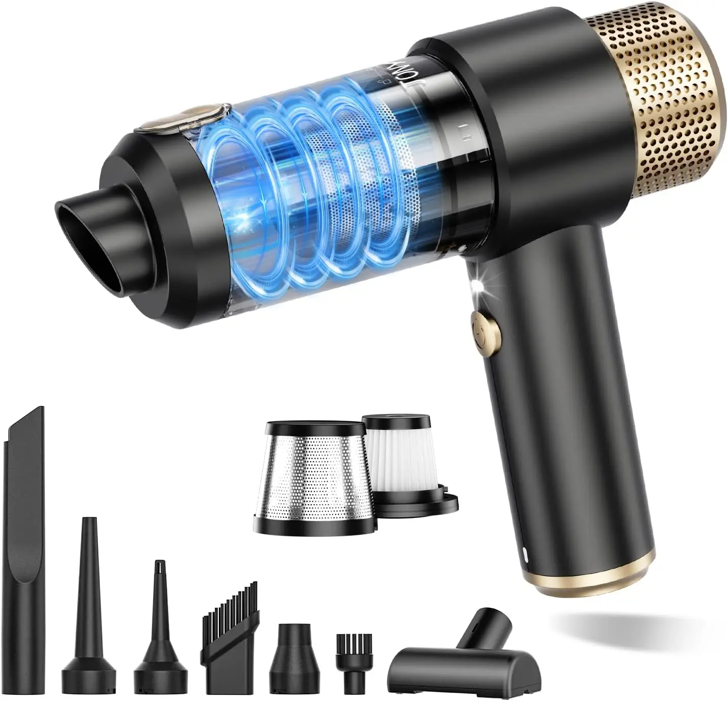 Handheld Car Vacuum Cleaner, 16000PA Hand Held Vacuum Portable Cordless, 2 in 1 Air Duster and Vacuum Cleaner with LED Light
Handheld Car Vacuum Cleaner, 16000PA Hand Held Vacuum Portable Cordless, 2 in 1 Air Duster and Vacuum Cleaner with LED Light