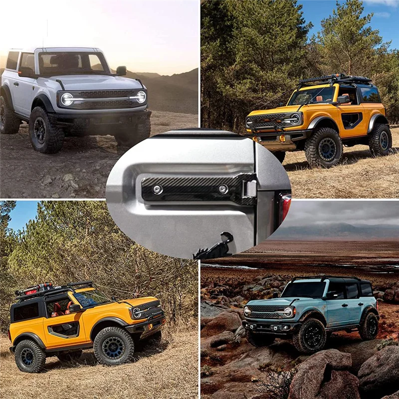 Накладка на петли задней двери, внешние аксессуары для Ford Bronco 2021 2022 2023, аксессуары (углеродное волокно)
Накладка на петли задней двери, внешние аксессуары для Ford Bronco 2021 2022 2023, аксессуары (углеродное волокно)
