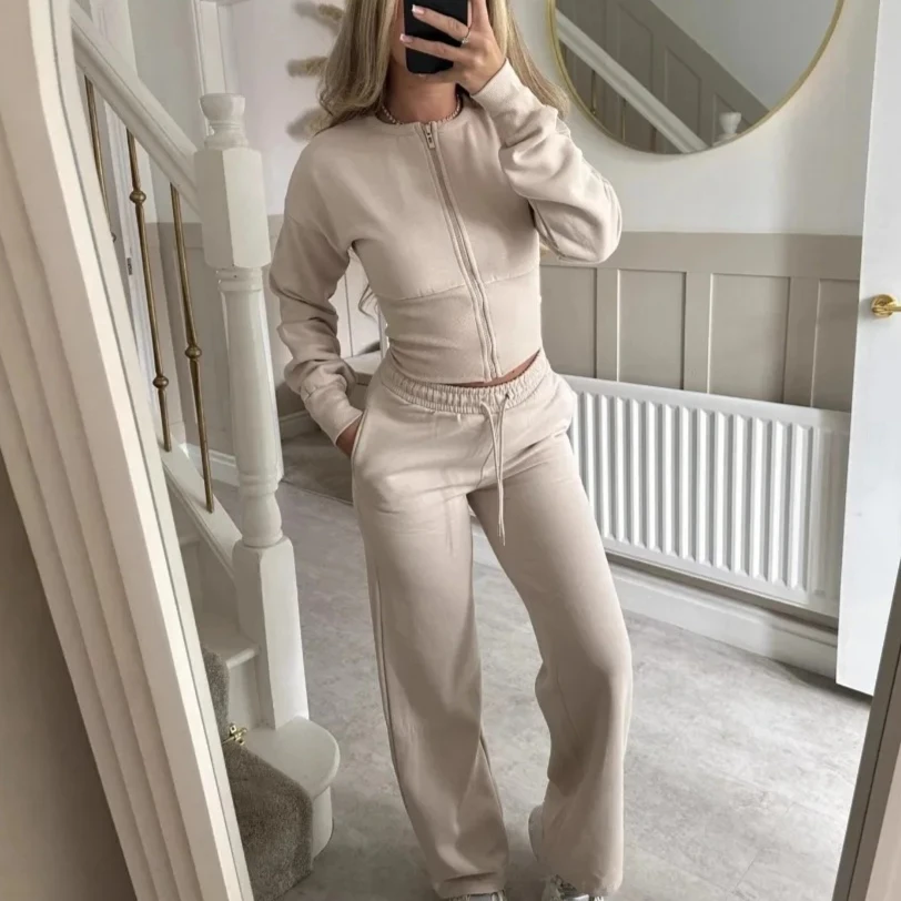 New Women Two Piece Sets Pant Set Hoodies Sweatshirts CardiganTracksuit Matching Jogger Sets Zipper Coats Long Pants Lace Up Y2k
New Women Two Piece Sets Pant Set Hoodies Sweatshirts CardiganTracksuit Matching Jogger Sets Zipper Coats Long Pants Lace Up Y2k