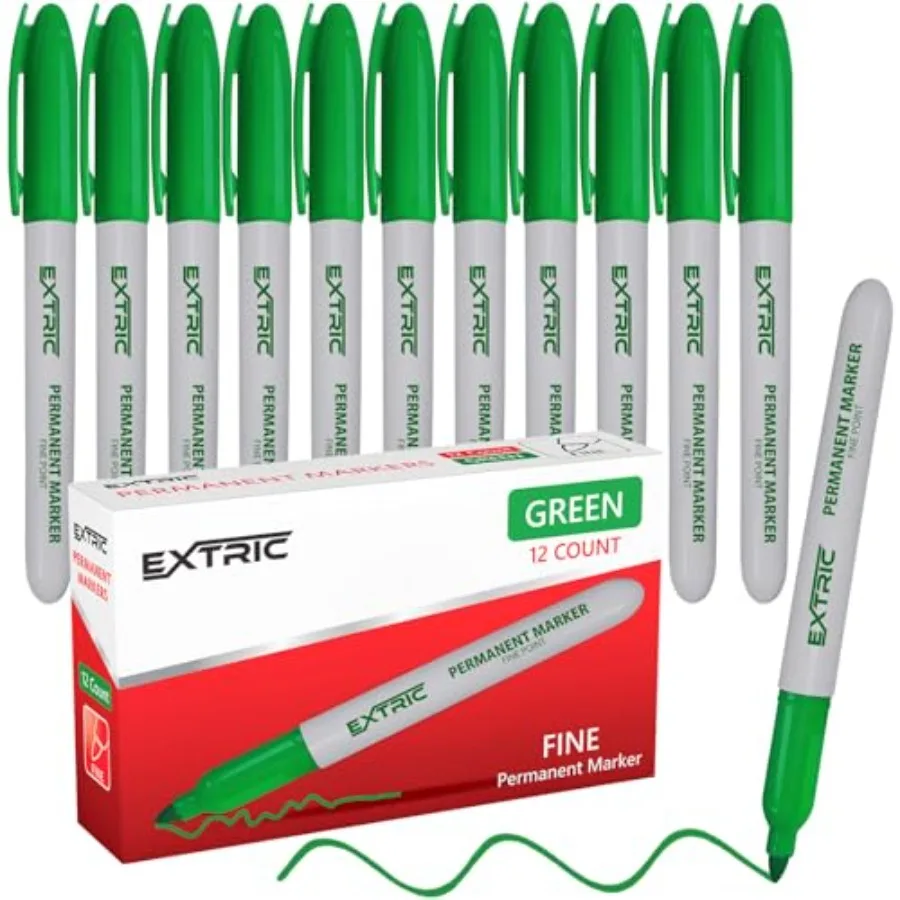 Permanent Markers, Fine Point Markers, Quick Drying, Works on wood, Paper, Plastic, Metal and Glass, for Home, Office and Schoo
Permanent Markers, Fine Point Markers, Quick Drying, Works on wood, Paper, Plastic, Metal and Glass, for Home, Office and Schoo