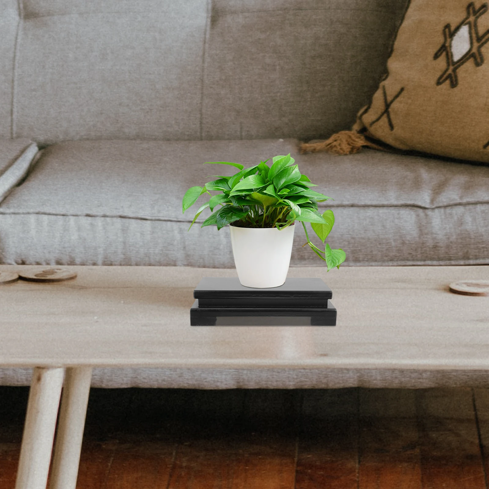 1pc Rectangular Buddha Base Wooden Flowerpot Pedestal Wooden Flowerpot Stand For Indoor Craft Display Stylish Decorative Stand
1pc Rectangular Buddha Base Wooden Flowerpot Pedestal Wooden Flowerpot Stand For Indoor Craft Display Stylish Decorative Stand