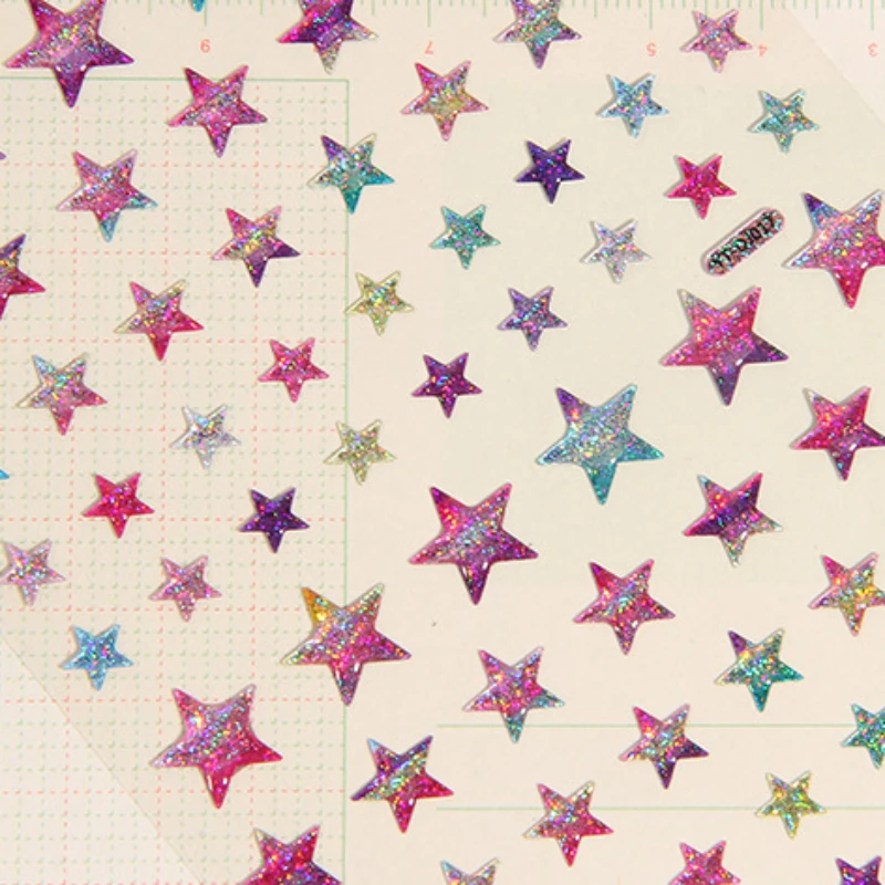 Korean Ins Shiny Colorful Rainbow Color Star Shape 3D Crystal Sticker Aesthetic Girl Moblie Phone Case Laptop DIY Decor Sticker
Korean Ins Shiny Colorful Rainbow Color Star Shape 3D Crystal Sticker Aesthetic Girl Moblie Phone Case Laptop DIY Decor Sticker