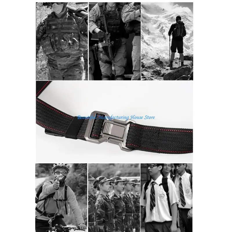 E56A Simple Waist Belt Adjustable Waistband Nylon Belt with Quick Release Buckles for Outdoor Enthusiasts Training Supply
E56A Simple Waist Belt Adjustable Waistband Nylon Belt with Quick Release Buckles for Outdoor Enthusiasts Training Supply