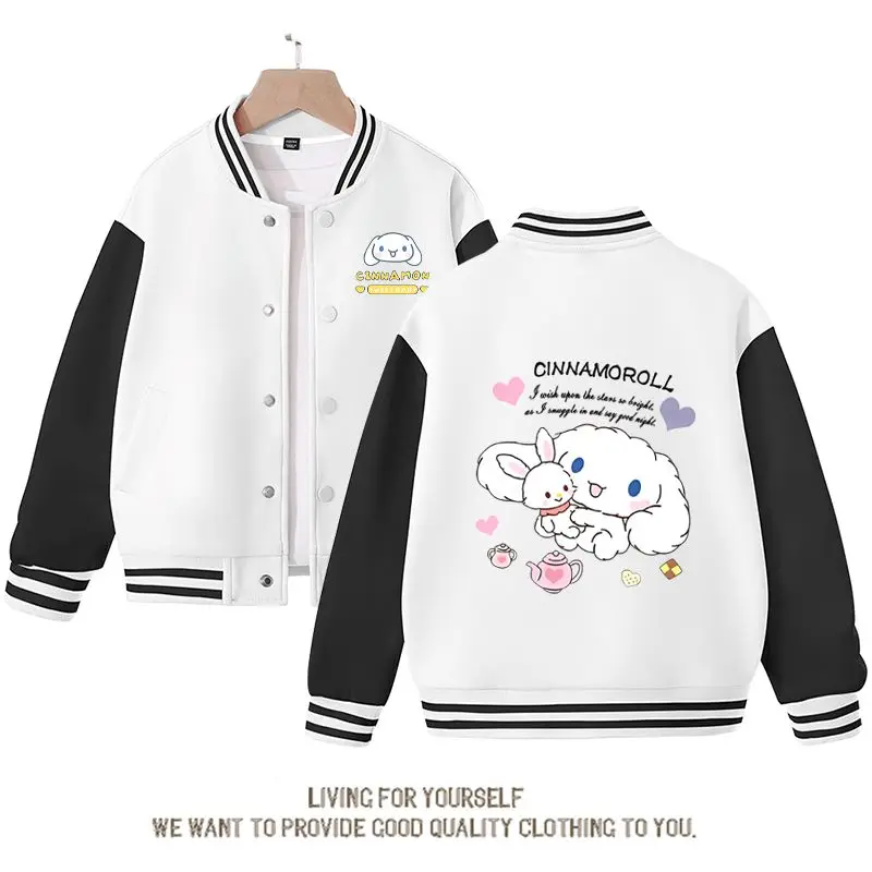 Sanrioed Kawaii аниме Cinnamoroll Милая мультяшная бейсбольная униформа для девочек весна и осень новые детские топы пальто подарок на день рождения
Sanrioed Kawaii аниме Cinnamoroll Милая мультяшная бейсбольная униформа для девочек весна и осень новые детские топы пальто подарок на день рождения