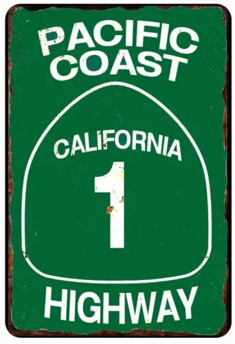 Highway California 1 ONE Tin Sign ALL METAL
Highway California 1 ONE Tin Sign ALL METAL