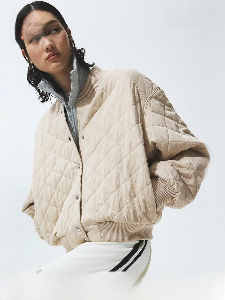 New 2026 Women's Patchwork Pilot Jacket HM2026 Spring Season Cotton Coat Stylish Casual Fashionable H&M 1327551
New 2026 Women's Patchwork Pilot Jacket HM2026 Spring Season Cotton Coat Stylish Casual Fashionable H&M 1327551