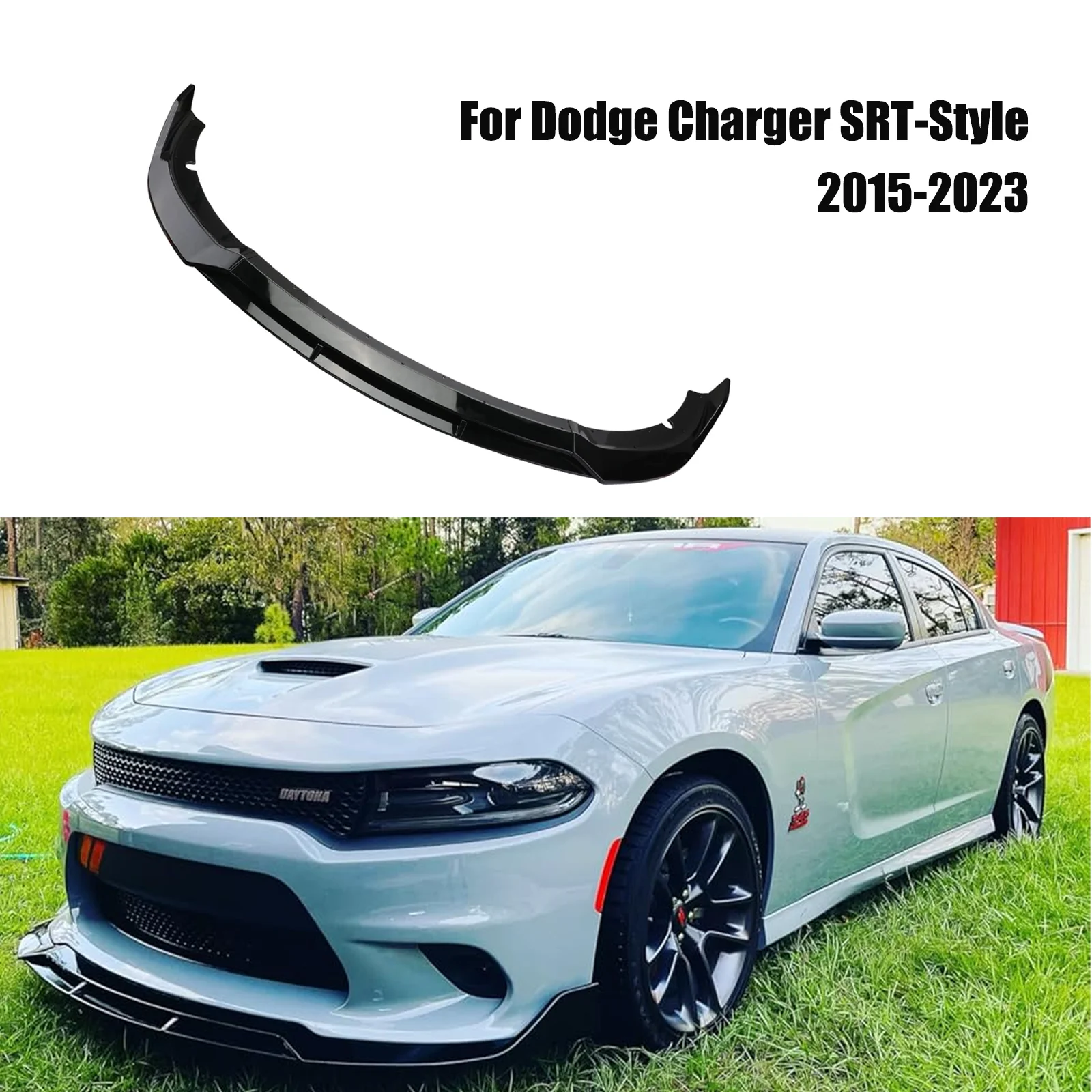 4PCS Front Bumper Lip Splitter Spoiler Body Kit For Dodge Charger 2015-2023 SRT-Style Glossy Black Carbon Fiber Look
4PCS Front Bumper Lip Splitter Spoiler Body Kit For Dodge Charger 2015-2023 SRT-Style Glossy Black Carbon Fiber Look