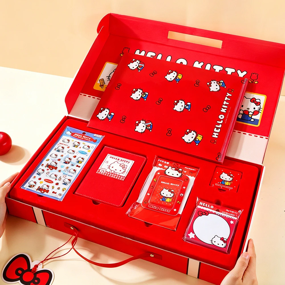 Подарочный набор канцелярских товаров Sanrio: блокнот Hello Kitty, стикеры, папка для документов, держатель для карт, школьные принадлежности
Подарочный набор канцелярских товаров Sanrio: блокнот Hello Kitty, стикеры, папка для документов, держатель для карт, школьные принадлежности