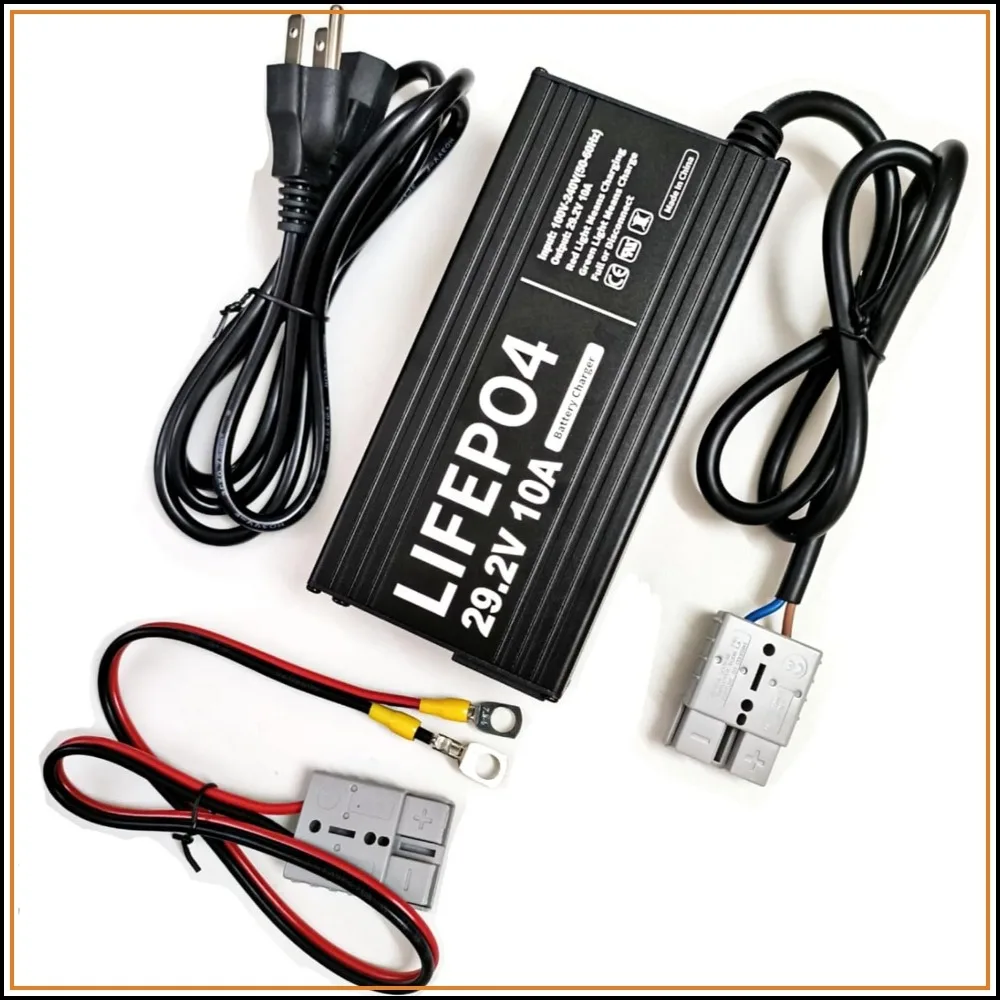 24V 10A LiFePO4 Battery Smart Charger 29.2V with Anderson Connector LED Indicator for 30-150Ah Deep Cycle Batteries
24V 10A LiFePO4 Battery Smart Charger 29.2V with Anderson Connector LED Indicator for 30-150Ah Deep Cycle Batteries