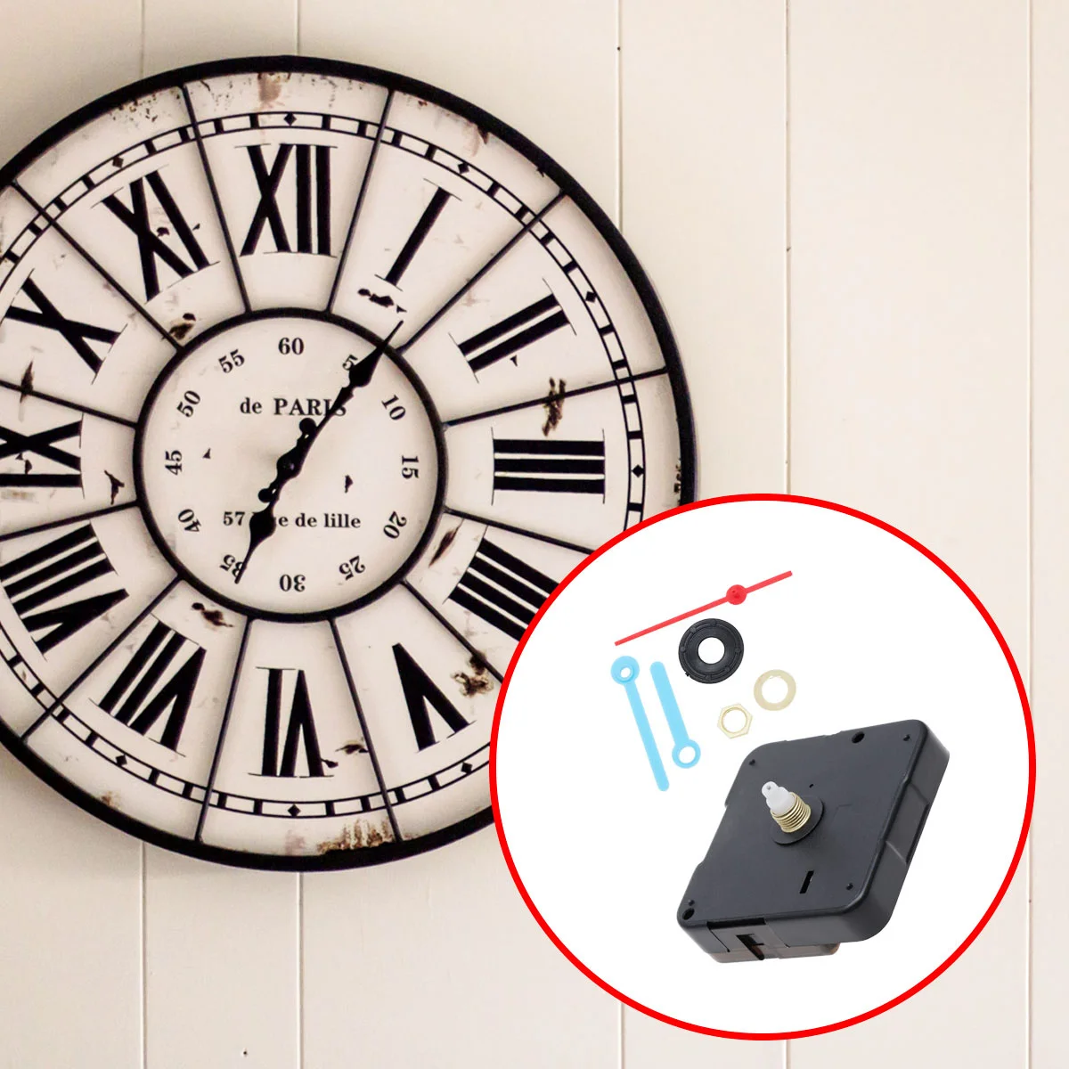 Silent Quartz Clock Movement Kit Black Simple Elegant Design Mute DIY Replacement Parts for Wall Desk Clock Scanning Needle
Silent Quartz Clock Movement Kit Black Simple Elegant Design Mute DIY Replacement Parts for Wall Desk Clock Scanning Needle