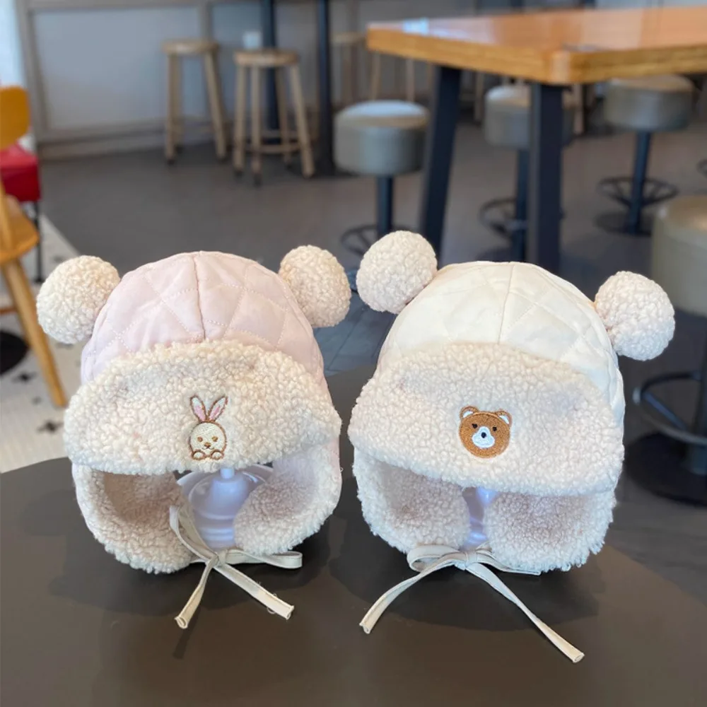 Cute Lamb Fleece Cap Lined Ear Protection Toddler Earmuffs Beanie Windproof Winter Warm Bomber Hat
Cute Lamb Fleece Cap Lined Ear Protection Toddler Earmuffs Beanie Windproof Winter Warm Bomber Hat