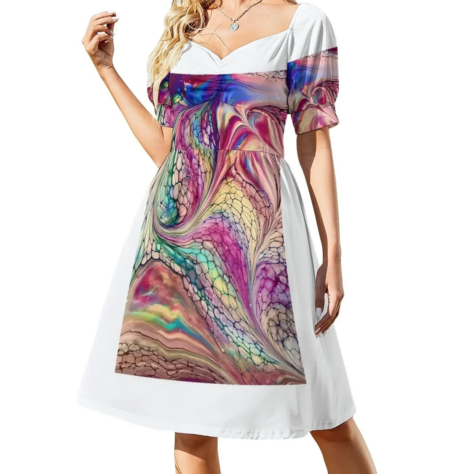 Cotton Candy Swirl Short-Sleeved Dress festival outfit women dresses for woman Women's summer dresses
Cotton Candy Swirl Short-Sleeved Dress festival outfit women dresses for woman Women's summer dresses