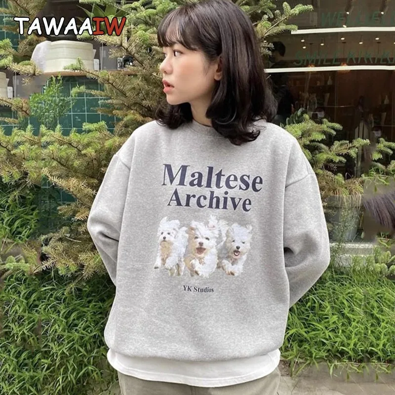 Толстовка с рисунком Tawaaiw и принтом Y2k, корейская мода, Harajuku, осенне-зимние топы, пуловеры с круглым вырезом, женские шикарные толстовки
Толстовка с рисунком Tawaaiw и принтом Y2k, корейская мода, Harajuku, осенне-зимние топы, пуловеры с круглым вырезом, женские шикарные толстовки