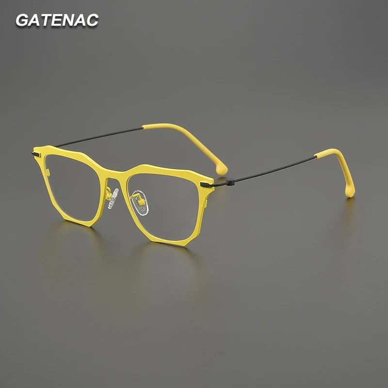 Gatenac Vintage Pure Titanium Glasses Frame Men New Fashion Ultra Light Eyeglasses Frame Women Luxury Brand Designer Eyewear
Gatenac Vintage Pure Titanium Glasses Frame Men New Fashion Ultra Light Eyeglasses Frame Women Luxury Brand Designer Eyewear