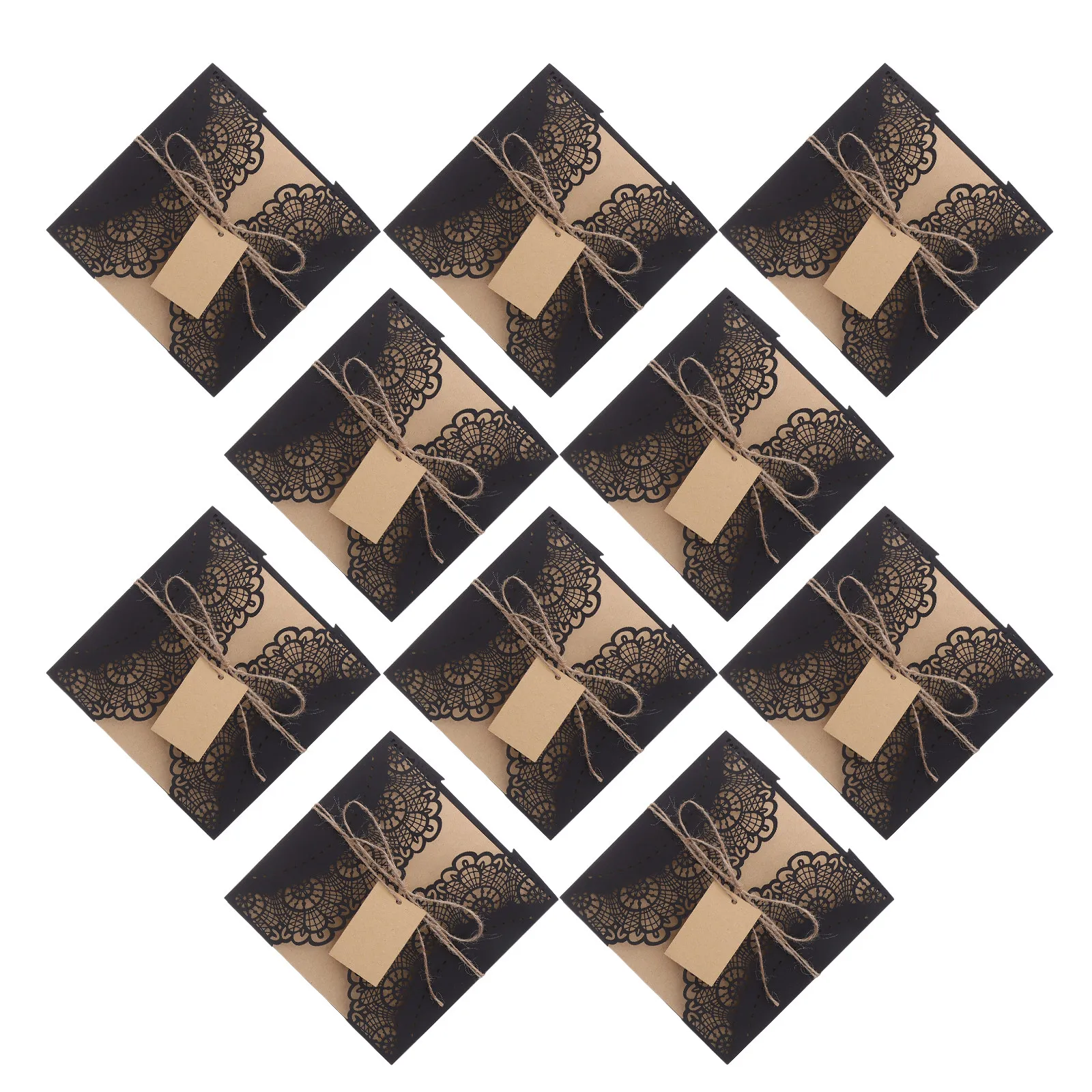 10 Sets Halloween Spiderweb Invitation Cards Black Intricate Cutout Design Party Envelopes Scary Festive Blessing Cards
10 Sets Halloween Spiderweb Invitation Cards Black Intricate Cutout Design Party Envelopes Scary Festive Blessing Cards