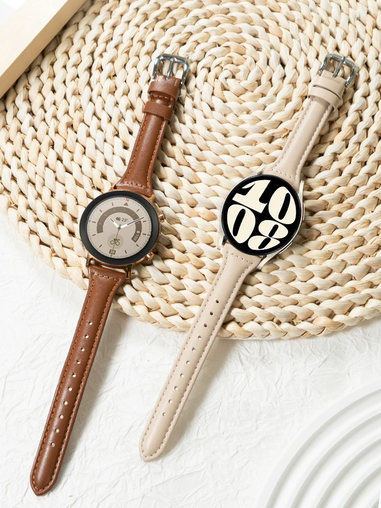 Тонкий кожаный ремешок для Samsung Galaxy watch 6/5/5 pro/4 Classic/active 2, 20 мм, 22 мм, спортивный браслет Huawei watch GT 4-2-2e-3 Band
Тонкий кожаный ремешок для Samsung Galaxy watch 6/5/5 pro/4 Classic/active 2, 20 мм, 22 мм, спортивный браслет Huawei watch GT 4-2-2e-3 Band