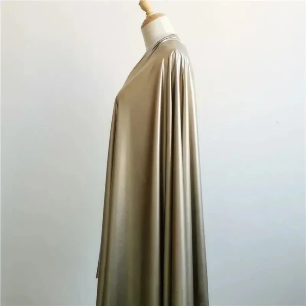 Thin Champagne Gold Matte Sheep Leather Fabric Four Sides Elastic PU Knitted Bottom Coating Cloth Diy Sewing Per Meter
Thin Champagne Gold Matte Sheep Leather Fabric Four Sides Elastic PU Knitted Bottom Coating Cloth Diy Sewing Per Meter