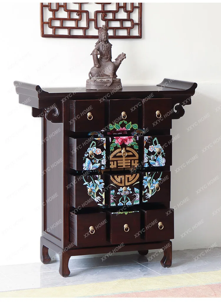 Chinese Style Painted Medicine Cabinet Solid Wood Entrance Furniture Solid Wood Decorative Storage Cabinet Vintage
Chinese Style Painted Medicine Cabinet Solid Wood Entrance Furniture Solid Wood Decorative Storage Cabinet Vintage