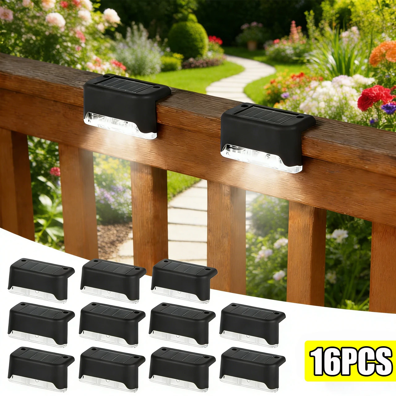 1~16PCs Solar Deck Lights Outdoor Waterproof LED Garden Step Light Stair Decorative Fence Lighting Patio Stairs Railing Pathway
1~16PCs Solar Deck Lights Outdoor Waterproof LED Garden Step Light Stair Decorative Fence Lighting Patio Stairs Railing Pathway