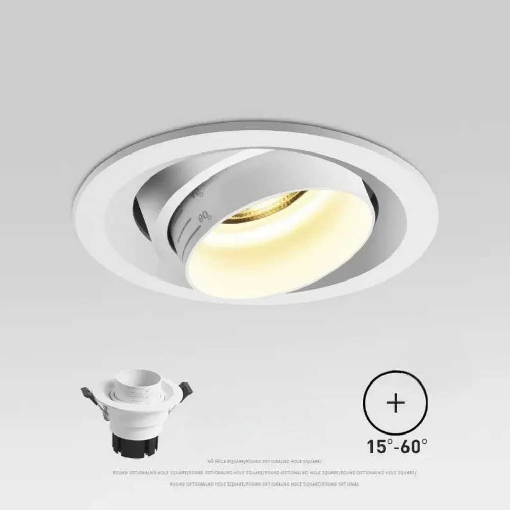 Zoom Beam Angle Adjustable LED Recessed Spotlight Anti-Glare downlight CRI97 COB Ceiling Spot Light Dimmable Indoor Lighting
Zoom Beam Angle Adjustable LED Recessed Spotlight Anti-Glare downlight CRI97 COB Ceiling Spot Light Dimmable Indoor Lighting