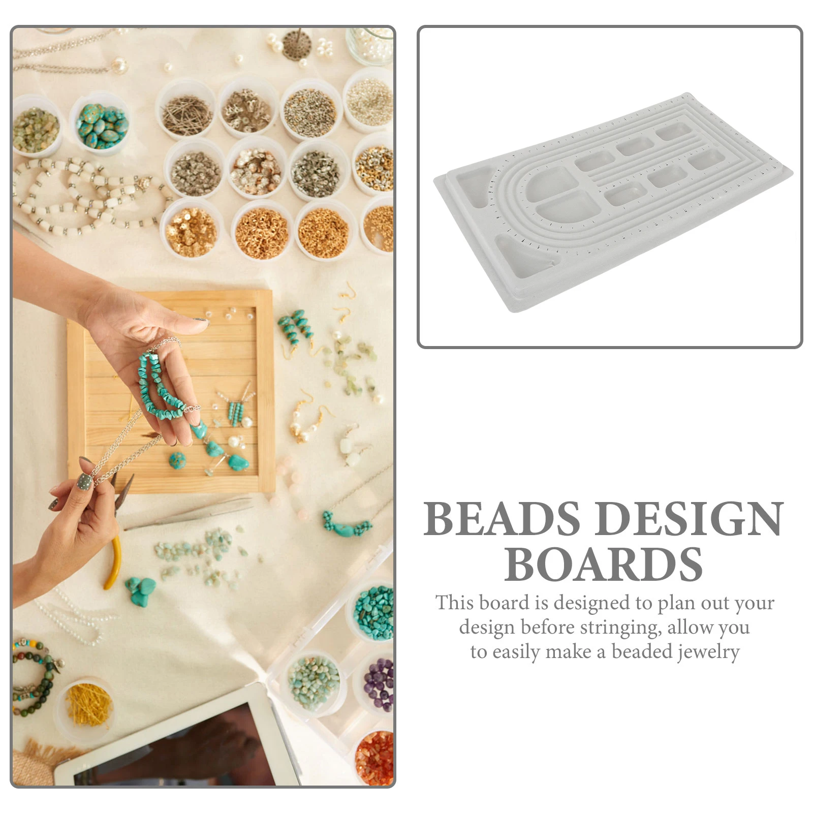 Bead Design Boards Bracelet Necklace Measurement Tray DIY Craft Supplies Plastic Durability Bead ganizing Tool Jewelry Making
Bead Design Boards Bracelet Necklace Measurement Tray DIY Craft Supplies Plastic Durability Bead ganizing Tool Jewelry Making