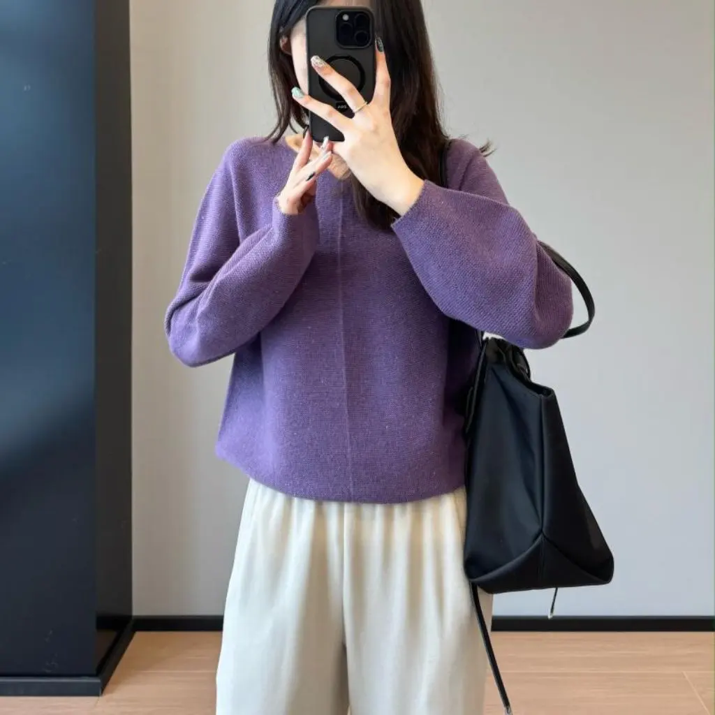 Женский свитер с v-образным вырезом в западном стиле, облегающий свободный свободный ленивый свитер из 100% шерсти, осенне-зимняя модная одежда первой линии F101223
Женский свитер с v-образным вырезом в западном стиле, облегающий свободный свободный ленивый свитер из 100% шерсти, осенне-зимняя модная одежда первой линии F101223