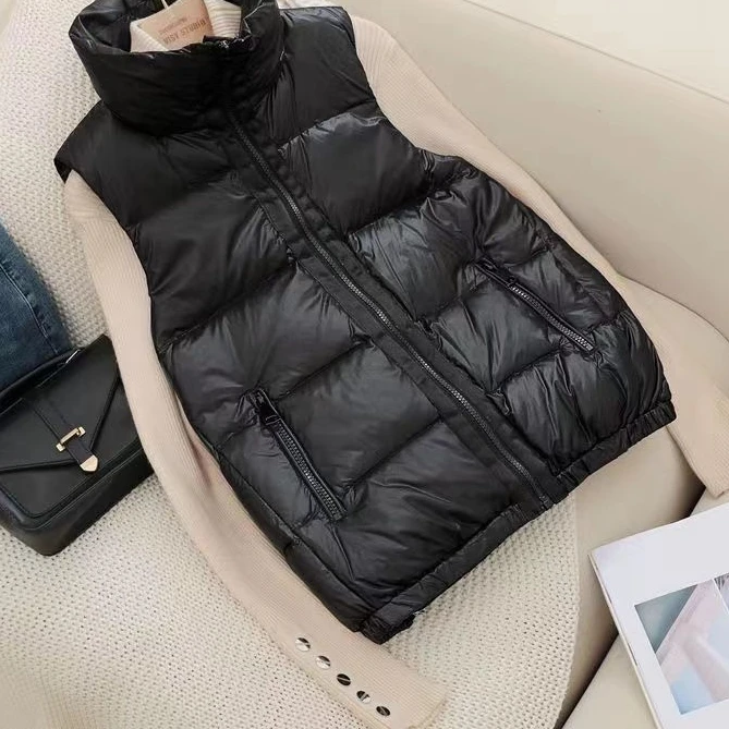 Women Winter Vests Hooded 2024 New Short Solid Color Vest Cotton Padded Jacket Sleeveless Female Winter Waistcoat Vest T98
Women Winter Vests Hooded 2024 New Short Solid Color Vest Cotton Padded Jacket Sleeveless Female Winter Waistcoat Vest T98