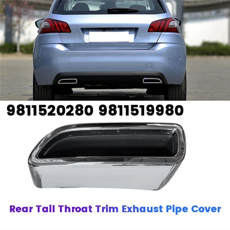 Car Exhaust Tail Pipe Rear Bumper Bracket for Peugeot 308S 2015-2020 Tail Throat Trim Frame 9811520280 9811519980 Left
Car Exhaust Tail Pipe Rear Bumper Bracket for Peugeot 308S 2015-2020 Tail Throat Trim Frame 9811520280 9811519980 Left