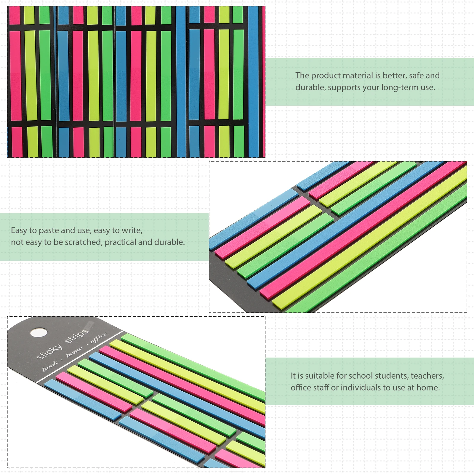4Pcs Fluorescent Highlighter Tape Colored Reading Strips Book Tabs Annotation Supplies Notebook Markers Student
4Pcs Fluorescent Highlighter Tape Colored Reading Strips Book Tabs Annotation Supplies Notebook Markers Student