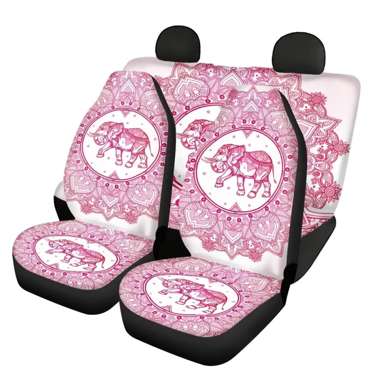 Car Seat Covers for Women Full Set Polynesian Boho Pink Elephant Pattern Detail Styling Universal Truck Sedan Seat Covers Decor
Car Seat Covers for Women Full Set Polynesian Boho Pink Elephant Pattern Detail Styling Universal Truck Sedan Seat Covers Decor