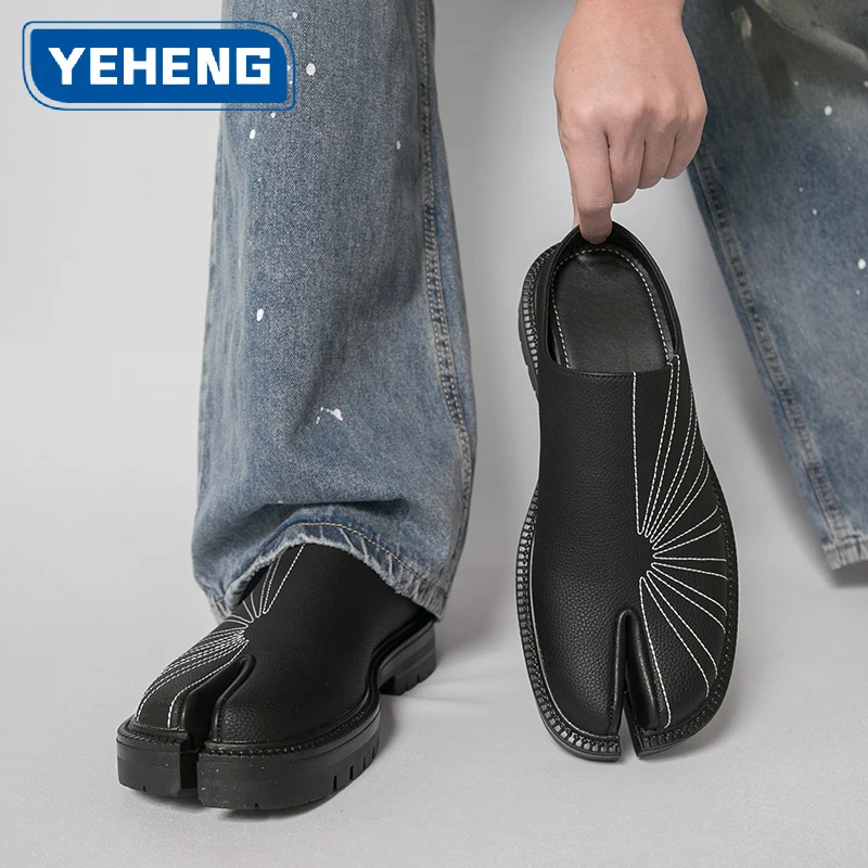 Fashion Designer New Summer Japan Split Toe Breathable Sandals Leather Half Shoes For Men Mules Casual Shoes Slides Slippers
Fashion Designer New Summer Japan Split Toe Breathable Sandals Leather Half Shoes For Men Mules Casual Shoes Slides Slippers