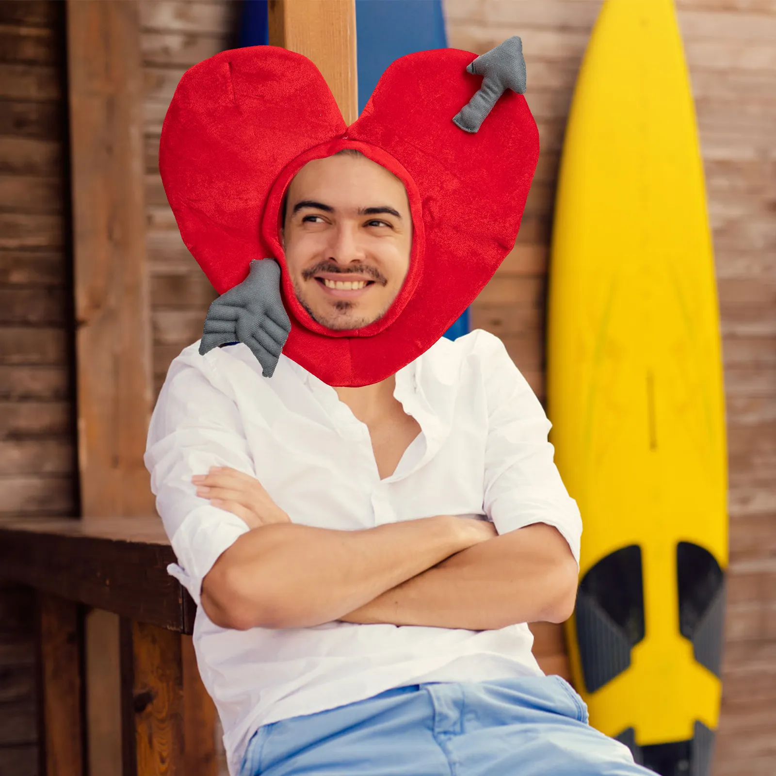 Креативная шляпа в форме сердца, один размер подходит всем, из высококачественного материала, для маскарада, костюма, косплея, головной убор, оригинальный реквизит для нарядов, шляпа-реквизит для костюмированных мероприятий.
Креативная шляпа в форме сердца, один размер подходит всем, из высококачественного материала, для маскарада, костюма, косплея, головной убор, оригинальный реквизит для нарядов, шляпа-реквизит для костюмированных мероприятий.