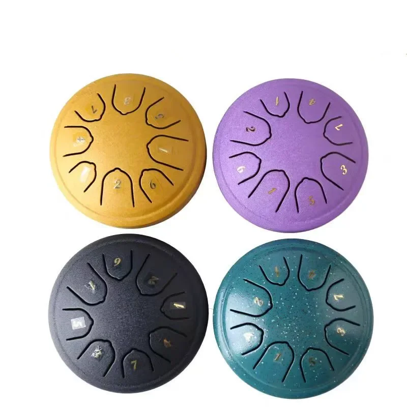 Tone Steel Tongue Drum Mini Hand Pan Drums Drumsticks Music Tambourine Drum With Accessories Instrument
Tone Steel Tongue Drum Mini Hand Pan Drums Drumsticks Music Tambourine Drum With Accessories Instrument