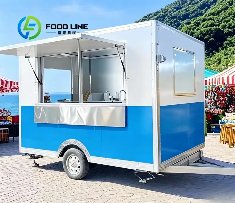 Customized Outdoor Mobile Food Cart Custom Service Counter Structure For Fast Food Snack Beverage And Dessert Street Vending
Customized Outdoor Mobile Food Cart Custom Service Counter Structure For Fast Food Snack Beverage And Dessert Street Vending