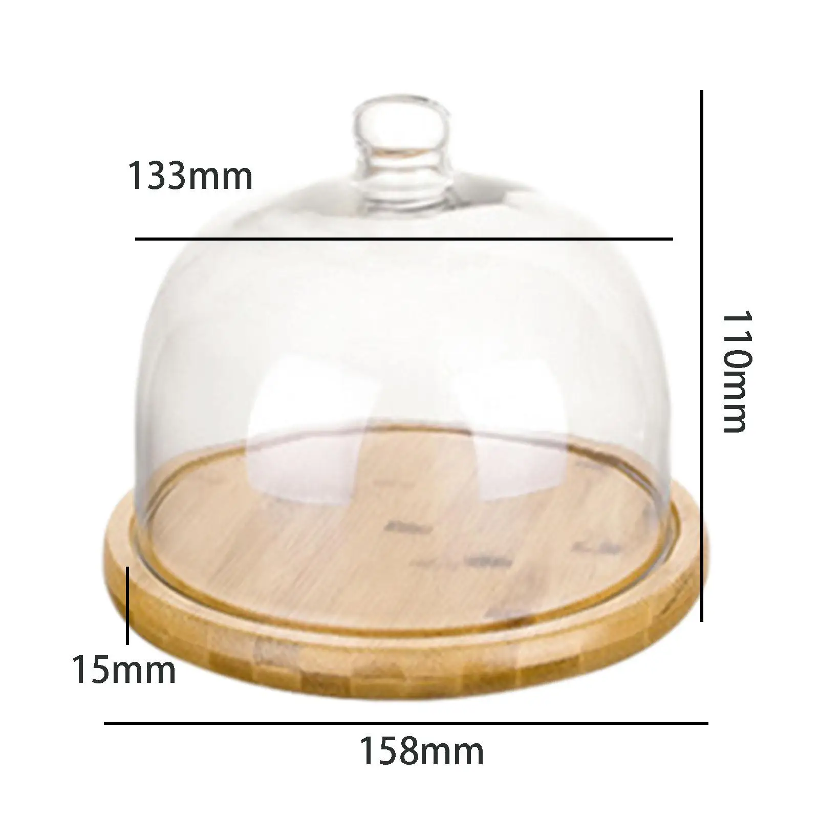 Bamboo Cake Stand with Dome Tableware Pastry Display Cake Diaplay Plate Holder for Kitchen Party Desserts Cookies Shop Display
Bamboo Cake Stand with Dome Tableware Pastry Display Cake Diaplay Plate Holder for Kitchen Party Desserts Cookies Shop Display