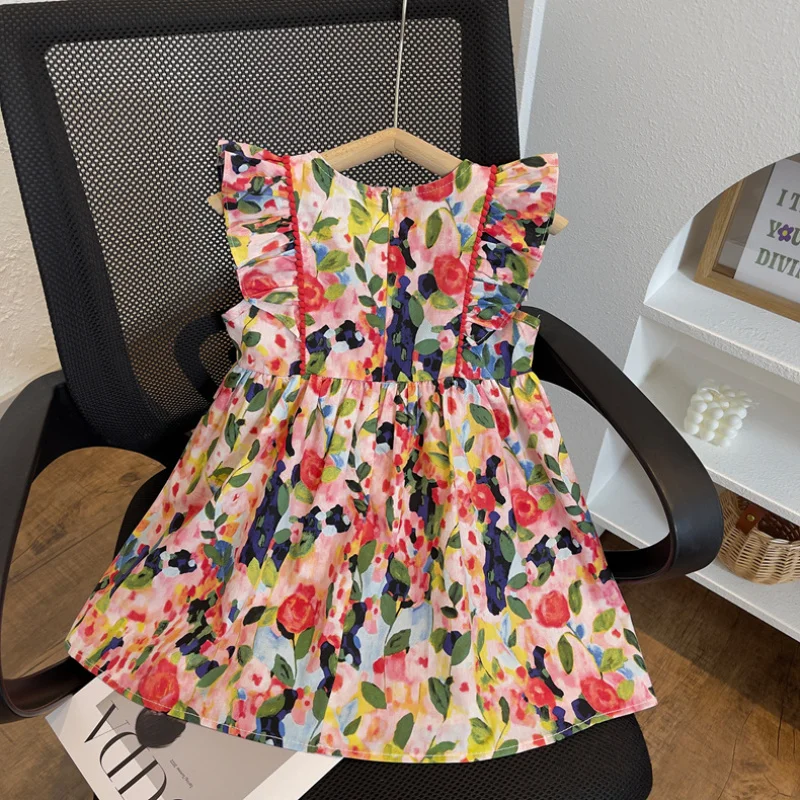 2024New Baby Girl Fashionable Floral Girl Dress Sleeveless Summer Dress Children Fashionable Princess Dress
2024New Baby Girl Fashionable Floral Girl Dress Sleeveless Summer Dress Children Fashionable Princess Dress