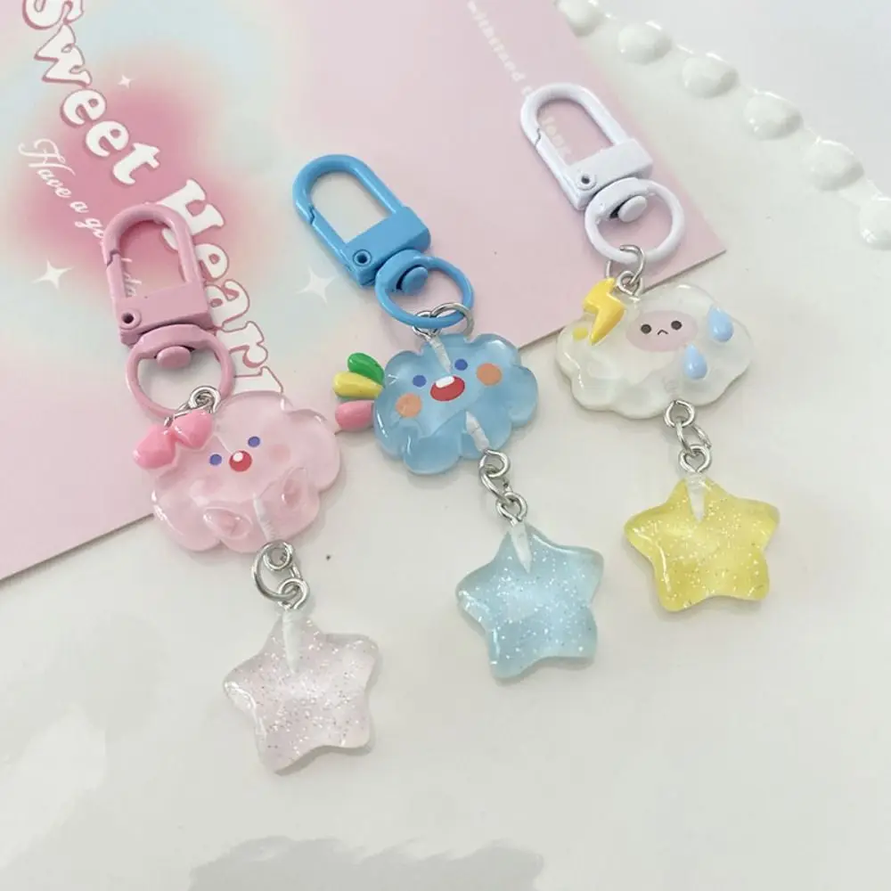 Cartoon Star Starry Clouds Keychain Fine Flicker Resin Key Ring Bag Accessories Student
Cartoon Star Starry Clouds Keychain Fine Flicker Resin Key Ring Bag Accessories Student