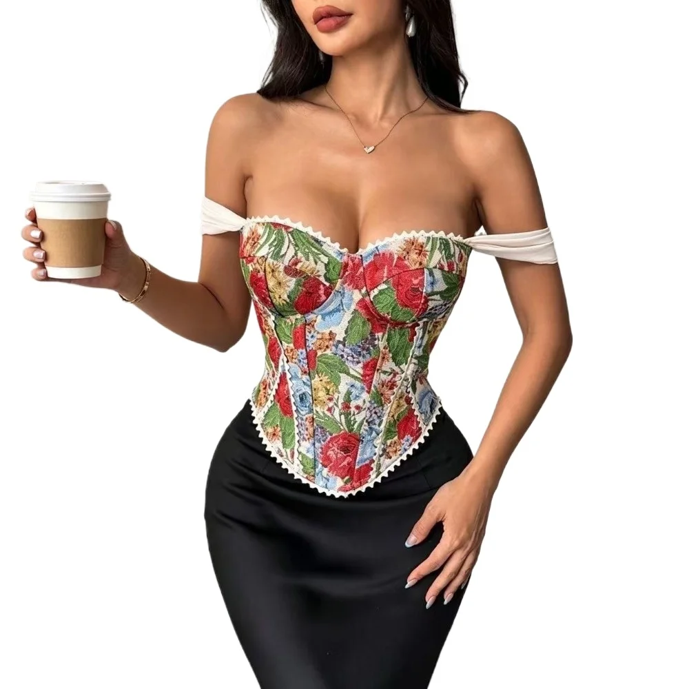 Gorset American Retro Print Evening Camisole Female Strap Lace Spliced Slim Top 2025 Streetwear Floral Vintage Beach Tank Top
Gorset American Retro Print Evening Camisole Female Strap Lace Spliced Slim Top 2025 Streetwear Floral Vintage Beach Tank Top