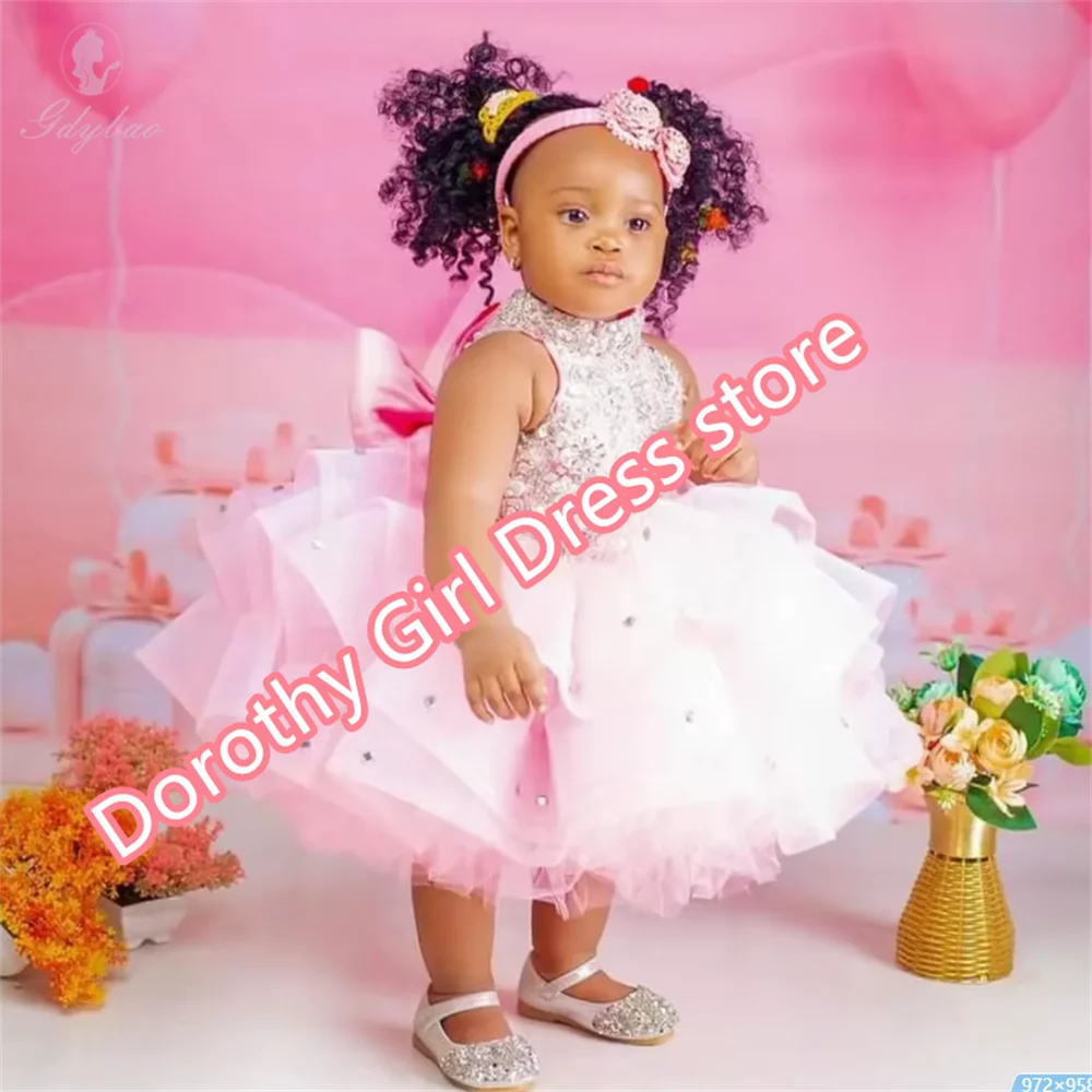 Light Pink Tutu Children Birthday Party Flower Girl Dresses Tulle Tiered High Neck Kids Wedding Guests Dresses
Light Pink Tutu Children Birthday Party Flower Girl Dresses Tulle Tiered High Neck Kids Wedding Guests Dresses