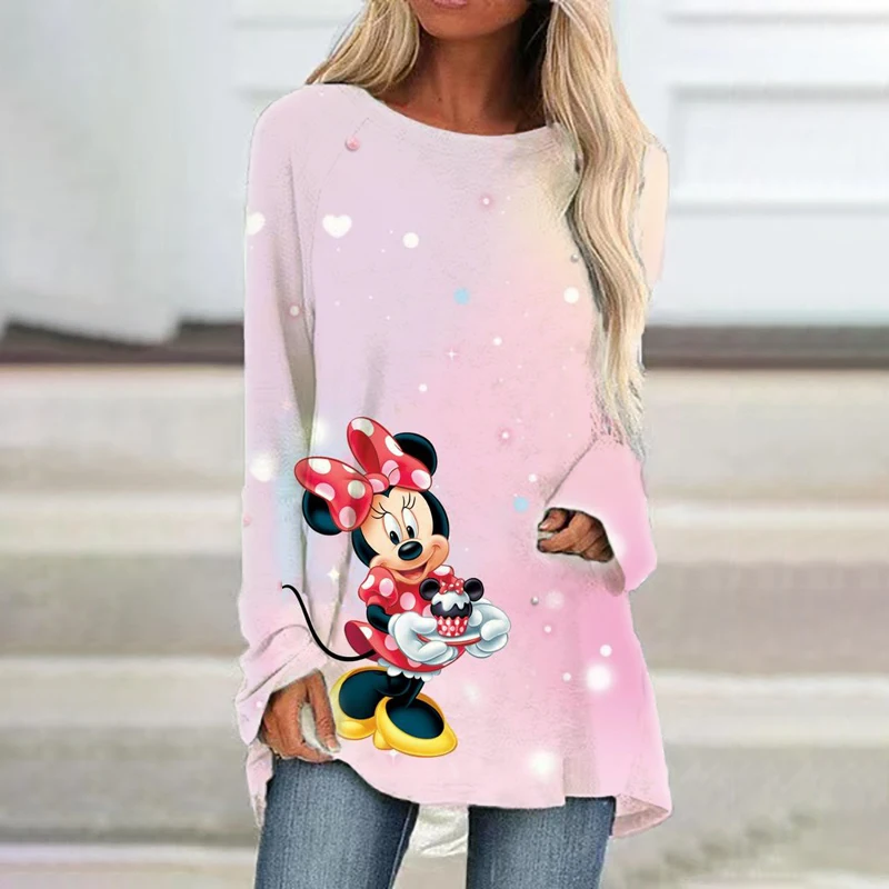3D Printing Autumn Street New Slim Women's Long Sleeve Round Neck T-shirt Minnie Fashion Casual Cute Raglan Sleeve T-shirt y2k
3D Printing Autumn Street New Slim Women's Long Sleeve Round Neck T-shirt Minnie Fashion Casual Cute Raglan Sleeve T-shirt y2k