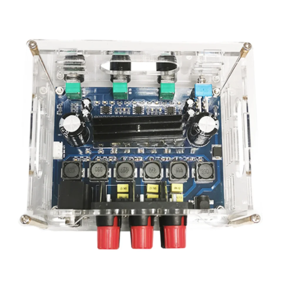 For TPA3116D2 2.1 Channel Digital Audio Board 250W Total Output 100W Subwoofer Channel Stereo DC 12V 24V Input
For TPA3116D2 2.1 Channel Digital Audio Board 250W Total Output 100W Subwoofer Channel Stereo DC 12V 24V Input