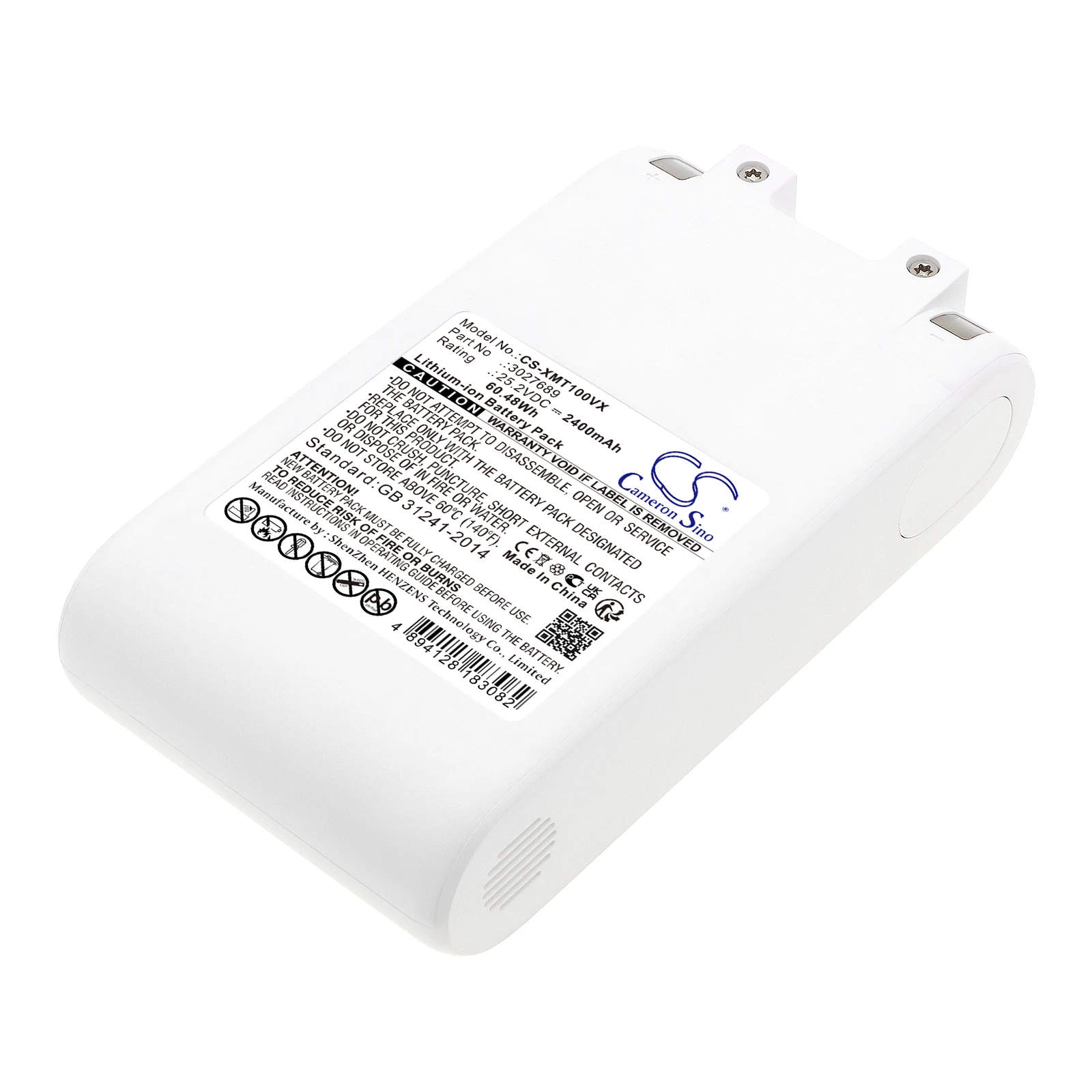 Li-ion Vacuum Battery for Xiaomi, 25.2V, 2400mAh, Compatible Models: Dreame G9, Dreame T10, Dreame T20, P2010, P2045
Li-ion Vacuum Battery for Xiaomi, 25.2V, 2400mAh, Compatible Models: Dreame G9, Dreame T10, Dreame T20, P2010, P2045