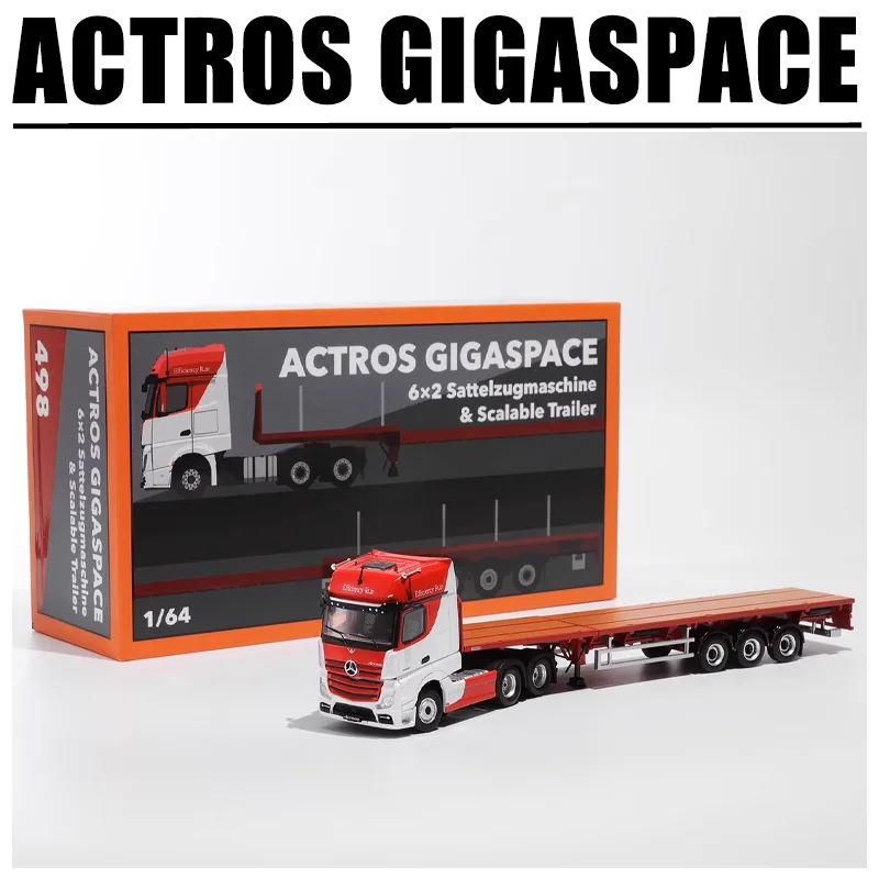 GCD 1/64 ACTROS GIGASPACE 6x2 Sattelzugmaschine & Scalable Trailer Alloy Toy Motor Vehicle Diecast Metal Model Gifts
GCD 1/64 ACTROS GIGASPACE 6x2 Sattelzugmaschine & Scalable Trailer Alloy Toy Motor Vehicle Diecast Metal Model Gifts
