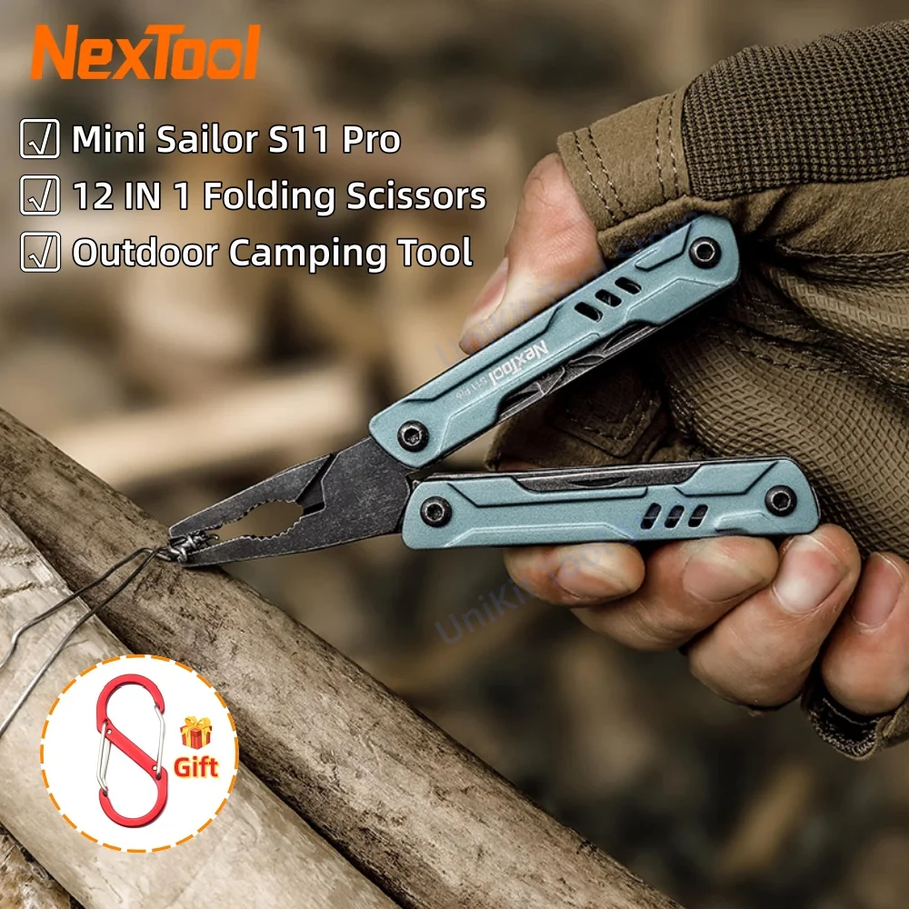 NexTool Multitool Mini Sailor Pliers S11 Pro 12-In-1 Pocket Tool EDC Folding Tools Wire Cutter EDC Card Pin Screwdriver Scissors
NexTool Multitool Mini Sailor Pliers S11 Pro 12-In-1 Pocket Tool EDC Folding Tools Wire Cutter EDC Card Pin Screwdriver Scissors