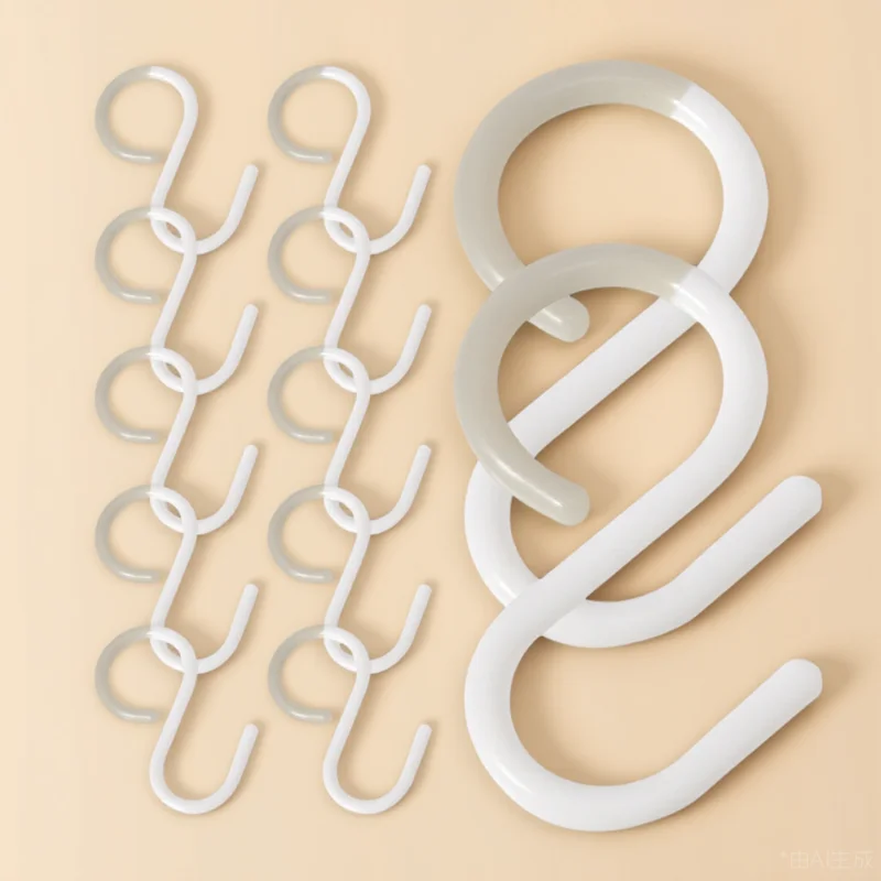12pcs S Shape Hooks Plastic S Hanging Hooks For Keys Storage Closet Rod Bathroom Home Organizer Towels Coats Hats Reusable
12pcs S Shape Hooks Plastic S Hanging Hooks For Keys Storage Closet Rod Bathroom Home Organizer Towels Coats Hats Reusable