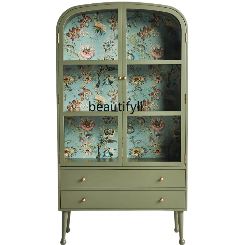 xx1American solid wood dining side cabinet French rural retro, glass display cabinet living room decorative bookcase
xx1American solid wood dining side cabinet French rural retro, glass display cabinet living room decorative bookcase