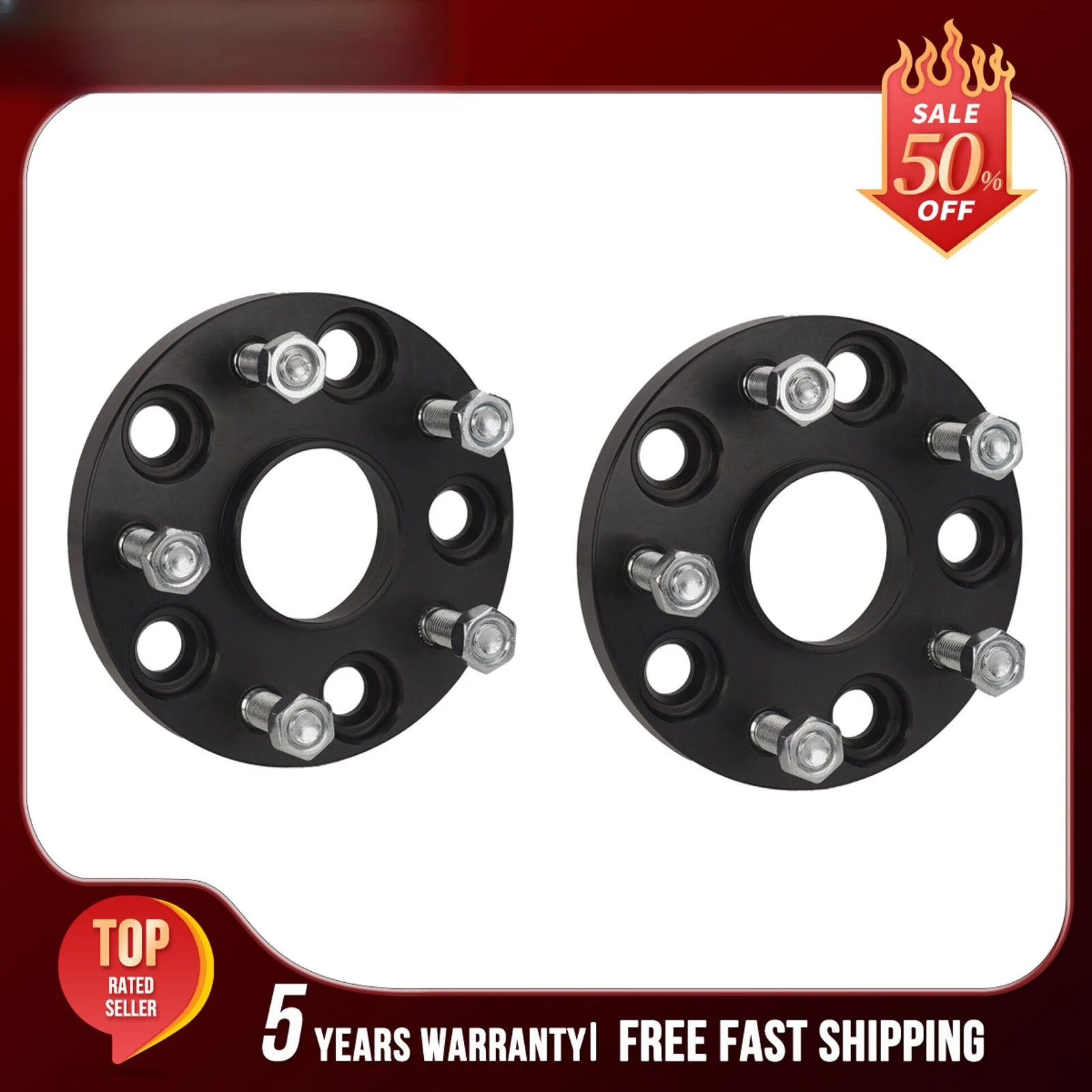 2Pcs 15mm 5x114.3mm 5x4.5" Hubcentric Wheel Spacers M12x1.5 For Lexus Toyota
2Pcs 15mm 5x114.3mm 5x4.5" Hubcentric Wheel Spacers M12x1.5 For Lexus Toyota