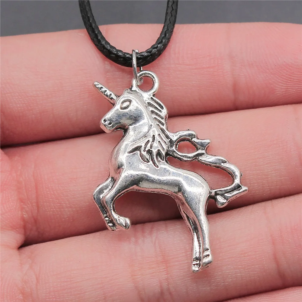 Cute Vintage Silver Color Tiny Unicorn Pendants Necklaces For Women Leather Rope Chain Girls Choker Female Jewelry Party Gift
Cute Vintage Silver Color Tiny Unicorn Pendants Necklaces For Women Leather Rope Chain Girls Choker Female Jewelry Party Gift